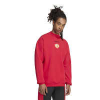adidas Manchester United EQT Crew Sweater Rood Zwart Wit