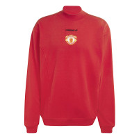 adidas Manchester United EQT Crew Sweater Rood Zwart Wit