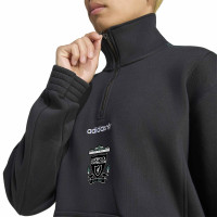 adidas Liverpool EQT Trainingstrui 1/4-Zip Zwart Wit