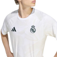 adidas Real Madrid Pre-Match Trainingsshirt 2026-2027 Wit Zwart