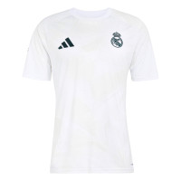 adidas Real Madrid Pre-Match Trainingsshirt 2026-2027 Wit Zwart