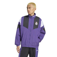 Veste d'entraînement adidas Real Madrid EQT violet noir blanc