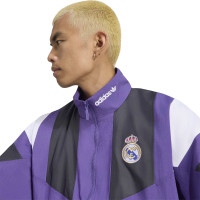 adidas Real Madrid EQT Trainingsjack Paars Zwart Wit