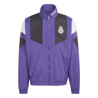 adidas Real Madrid EQT Trainingsjack Paars Zwart Wit