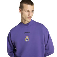 adidas Real Madrid EQT Crew Trainingspak Paars Zwart Wit