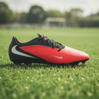 Nike Phantom 6 Low Academy Gras / Kunstgras Voetbalschoenen (MG) Zwart Felrood Goud