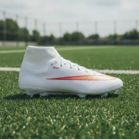 Nike Mercurial Superfly 11 Academy Gras / Kunstgras Voetbalschoenen (MG) Wit Felrood Goud