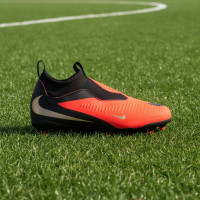 Nike Phantom 6 High Academy Grass/Artificial Grass Football Boots (MG) Kids Black Bright Red Gold