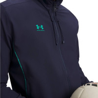 Under Armour Challenger Pro Trainingspak Full-Zip Donkerblauw Turquoise