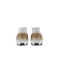 Nike Mercurial Superfly 11 Mbappé Club Gras / Kunstgras Voetbalschoenen (MG) Peuters/Kleuters Goud Groen Wit