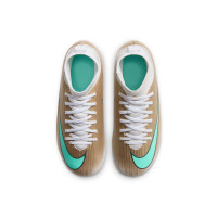 Nike Mercurial Superfly 11 Mbappé Club Gras / Kunstgras Voetbalschoenen (MG) Peuters/Kleuters Goud Groen Wit