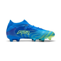 PUMA Future 9 Ultimate Gras Voetbalschoenen (FG) Blauw Luminous Blue Lime