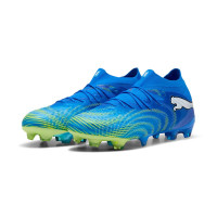 PUMA Future 9 Ultimate Gras Voetbalschoenen (FG) Blauw Luminous Blue Lime