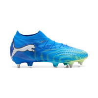 PUMA Future 9 Ultimate IJzeren-Nop Voetbalschoenen (SG) Blauw Luminous Blue Lime