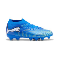 PUMA Future 9 Pro Grass/Artificial Grass Football Boots (MG) Kids Blue Luminous Blue Lime