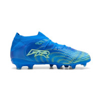 PUMA Future 9 Pro Grass/Artificial Grass Football Boots (MG) Kids Blue Luminous Blue Lime