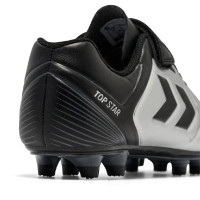 hummel TOP STAR VC 2.0 Gras Football Boots (FG) Kids Silver Black