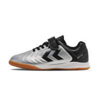 hummel TOP STAR VC 2.0 Indoor Football Boots (IN) Kids Silver Black