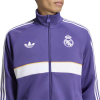 adidas Real Madrid Originals Training Jacket Purple White Orange
