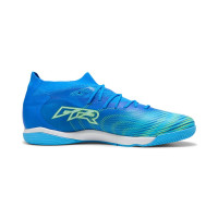 PUMA Future 9 Match Zaalvoetbalschoenen (IN) Blauw Luminous Blue Lime