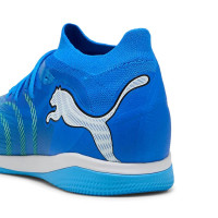 PUMA Future 9 Match Zaalvoetbalschoenen (IN) Blauw Luminous Blue Lime