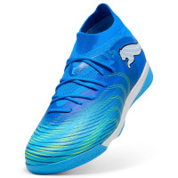 PUMA Future 9 Match Zaalvoetbalschoenen (IN) Blauw Luminous Blue Lime