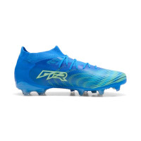 PUMA Future 9 Match Grass/Artificial Grass Football Boots (MG) Blue Luminous Blue Lime