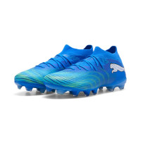 PUMA Future 9 Match Grass/Artificial Grass Football Boots (MG) Blue Luminous Blue Lime