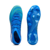 PUMA Future 9 Match Grass/Artificial Grass Football Boots (MG) Blue Luminous Blue Lime