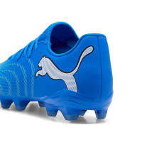 PUMA Future 9 Play Gras / Kunstgras Voetbalschoenen (MG) Blauw Luminous Blue Lime