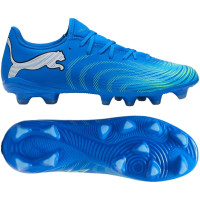 PUMA Future 9 Play Gras / Kunstgras Voetbalschoenen (MG) Blauw Luminous Blue Lime