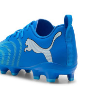 PUMA Future 9 Play Gras / Kunstgras Voetbalschoenen (MG) Kids Blauw Luminous Blue Lime