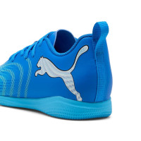 PUMA Future 9 Play Zaalvoetbalschoenen (IN) Kids Blauw Luminous Blue Lime