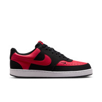 Nike Court Vision Low Sneakers Zwart Rood Rood Wit