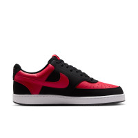 Nike Court Vision Low Sneakers Zwart Rood Rood Wit