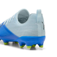 PUMA Ultra 7 Match Grass/Artificial Grass Football Boots (MG) Kids Light Blue Blue Lime