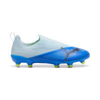 PUMA Ultra 7 Match Veterloze Gras / Kunstgras Voetbalschoenen (MG) Kids Lichtblauw Blauw Lime