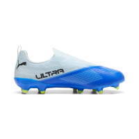 PUMA Ultra 7 Match Veterloze Gras / Kunstgras Voetbalschoenen (MG) Kids Lichtblauw Blauw Lime