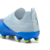 PUMA Ultra 7 Match Veterloze Gras / Kunstgras Voetbalschoenen (MG) Kids Lichtblauw Blauw Lime