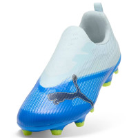 PUMA Ultra 7 Match Veterloze Gras / Kunstgras Voetbalschoenen (MG) Kids Lichtblauw Blauw Lime