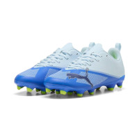 PUMA Ultra 7 Play Grass/Artificial Grass Football Boots (MG) Kids Light Blue Blue Lime