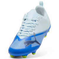 PUMA Ultra 7 Play Grass/Artificial Grass Football Boots (MG) Kids Light Blue Blue Lime