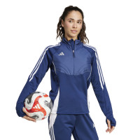 adidas Tiro 24 Winterized Trainingstrui 1/4-Zip Dames Donkerblauw Wit