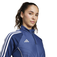 adidas Tiro 24 Winterized Trainingstrui 1/4-Zip Dames Donkerblauw Wit