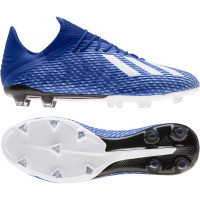 adidas X 19.2 Gras Voetbalschoenen (FG) Blauw Wit Zwart