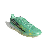 adidas F50 Hyperfast EVO Gras Voetbalschoenen (FG) Mintgroen Zwart Wit