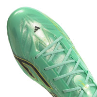 adidas F50 Hyperfast EVO Gras Voetbalschoenen (FG) Mintgroen Zwart Wit