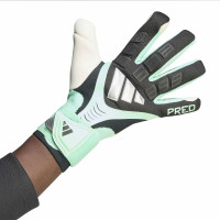 adidas Predator Pro Strap Goalkeeper Gloves Black Mint Green Silver