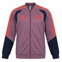 Veste d'entraînement adidas Bayern Munich European Presentation 2026-2027 pour Enfants, violet clair, noir, rouge
