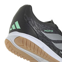 adidas Predator Club Zaalvoetbalschoenen (IN) Kids Zwart Zilver Mintgroen